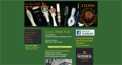 Desktop Screenshot of lyons-irish-pub.com